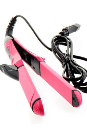 2-in-1 hair straightener and curler.